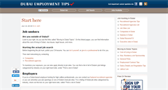 Desktop Screenshot of dubaiemploymenttips.com