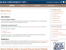 Tablet Screenshot of dubaiemploymenttips.com